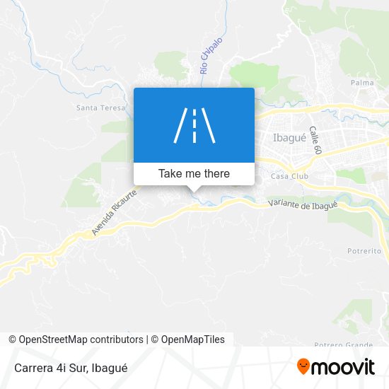 Mapa de Carrera 4i Sur