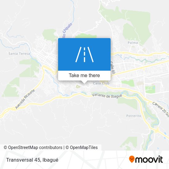 Mapa de Transversal 45