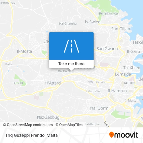 Triq Guzeppi Frendo map
