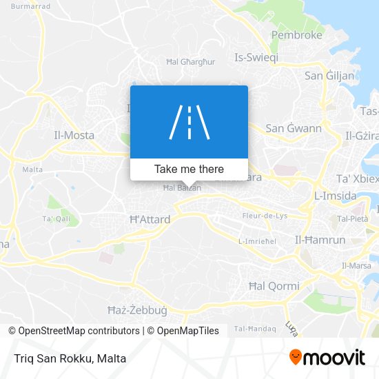 Triq San Rokku map