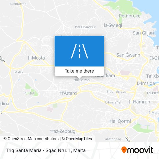 Triq Santa Maria - Sqaq Nru. 1 map