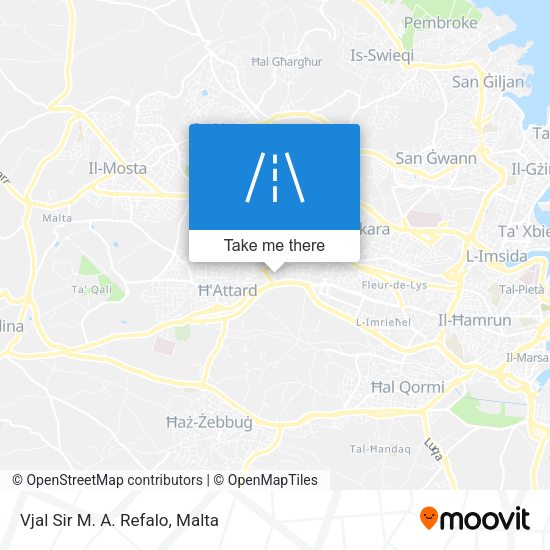Vjal Sir M. A. Refalo map
