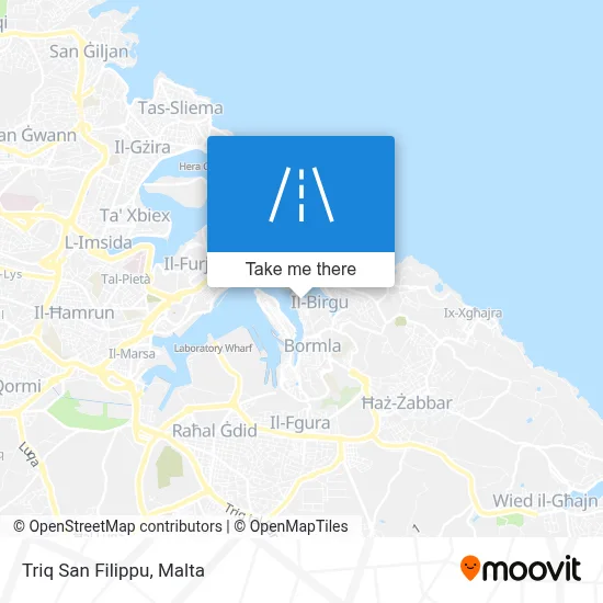 Triq San Filippu map