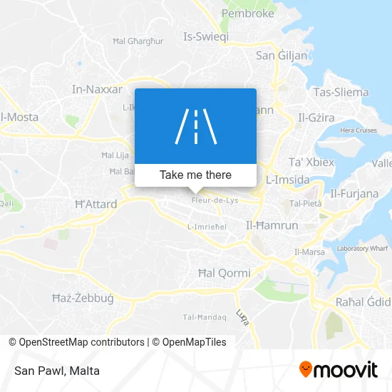 San Pawl map