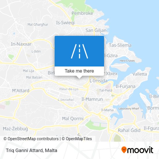 Triq Ganni Attard map