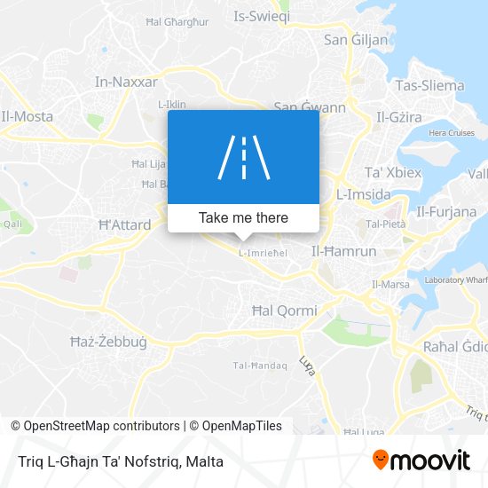 Triq L-Għajn Ta' Nofstriq map