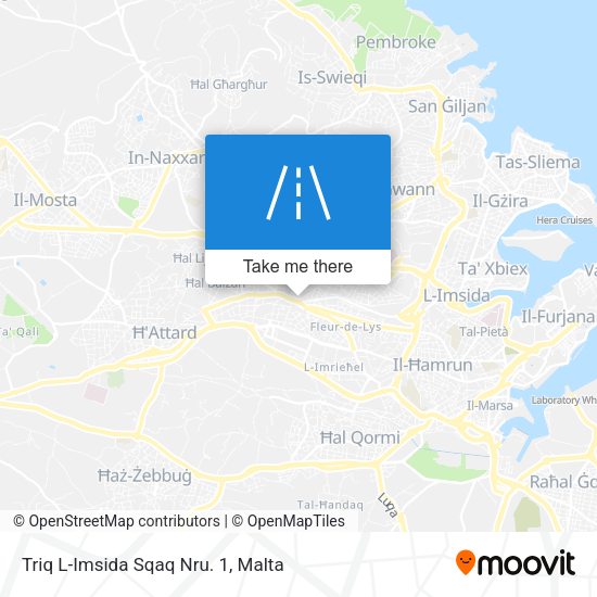 Triq L-Imsida Sqaq Nru. 1 map