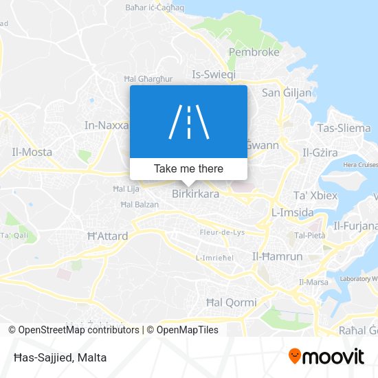 Ħas-Sajjied map