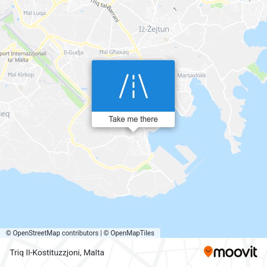 Triq Il-Kostituzzjoni map