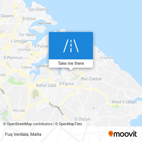 Fuq Verdala map