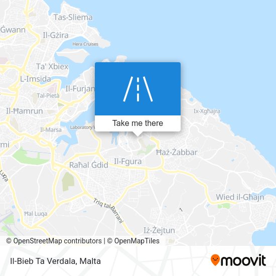 Il-Bieb Ta Verdala map