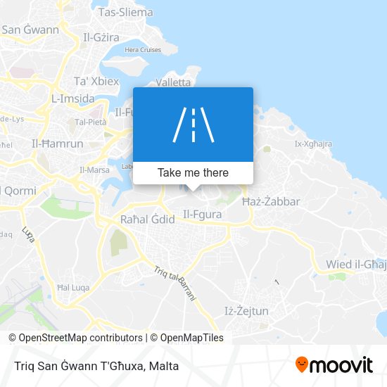 Triq San Ġwann T'Għuxa map