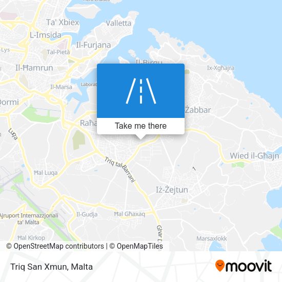 Triq San Xmun map