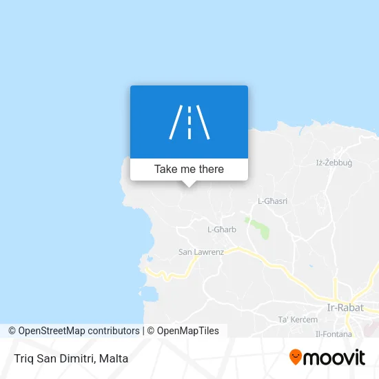 Triq San Dimitri map
