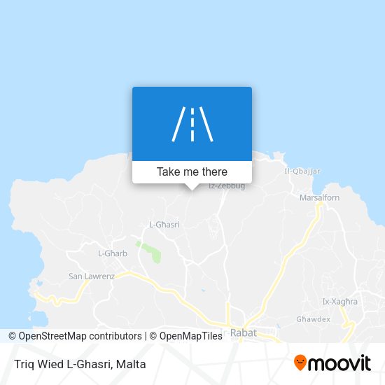 Triq Wied L-Ghasri map
