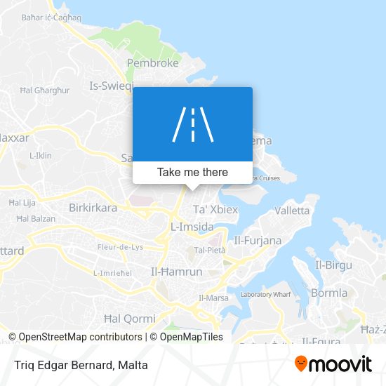 Triq Edgar Bernard map