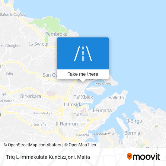 Triq L-Immakulata Kunċizzjoni map