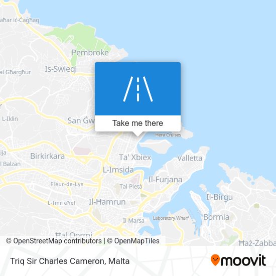 Triq Sir Charles Cameron map
