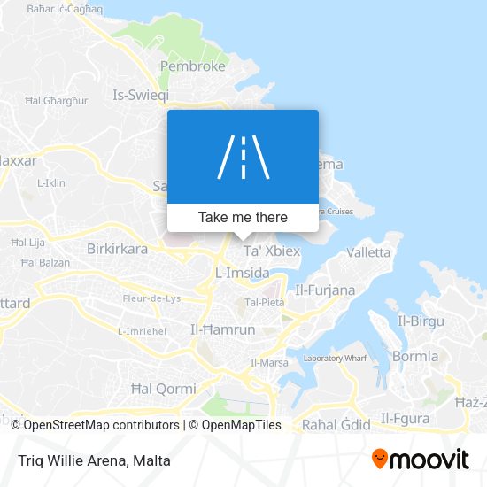Triq Willie Arena map