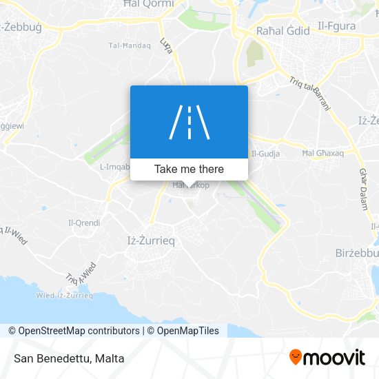 San Benedettu map
