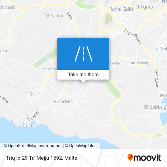 Triq Id-29 Ta' Mejju 1592 map