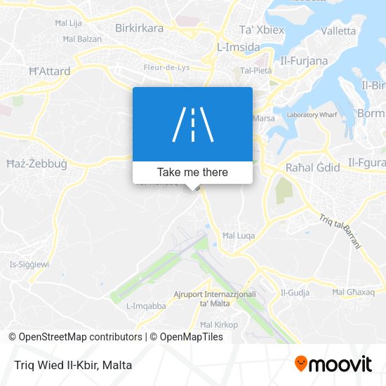 Triq Wied Il-Kbir map