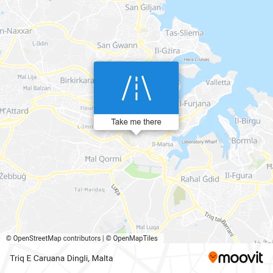 Triq E Caruana Dingli map