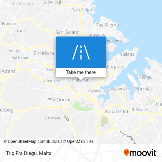 Triq Fra Diegu map