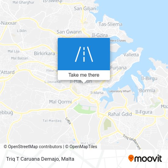 Triq T Caruana Demajo map