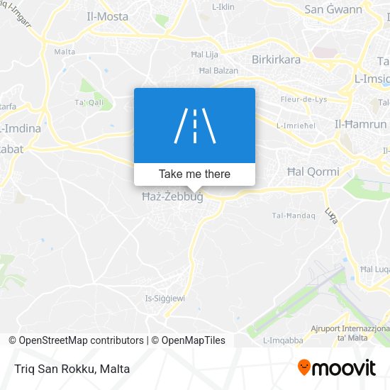 Triq San Rokku map