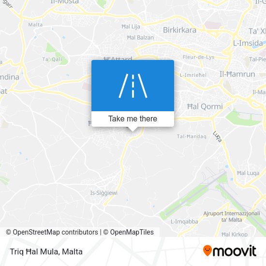 Triq Ħal Mula map