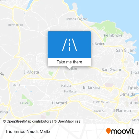 Triq Enrico Naudi map