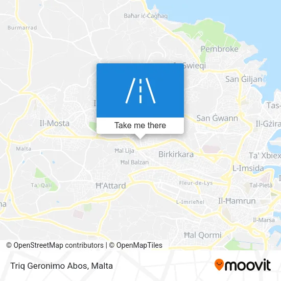 Triq Geronimo Abos map