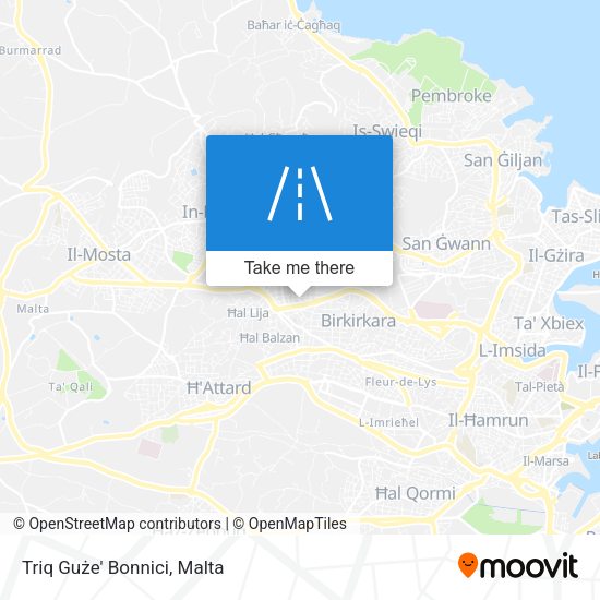 Triq Guże' Bonnici map