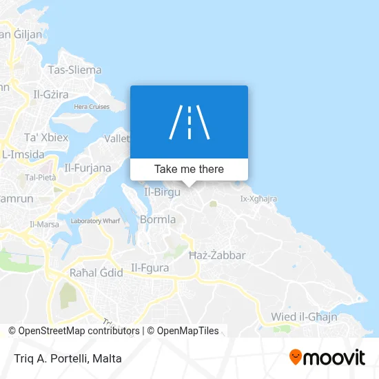 Triq A. Portelli map