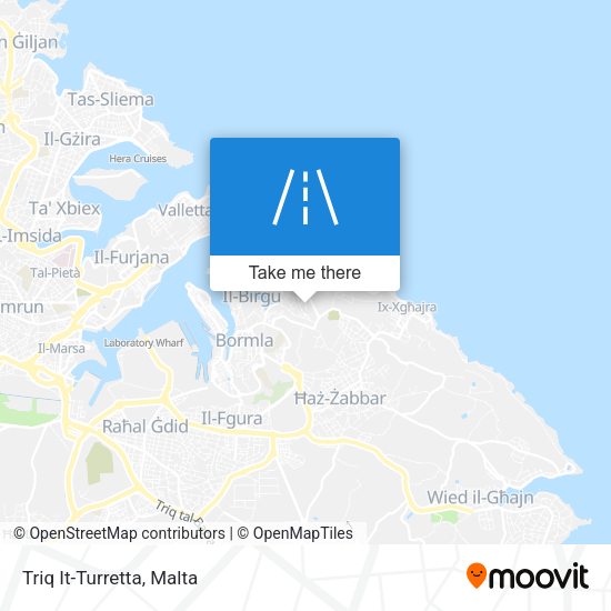 Triq It-Turretta map