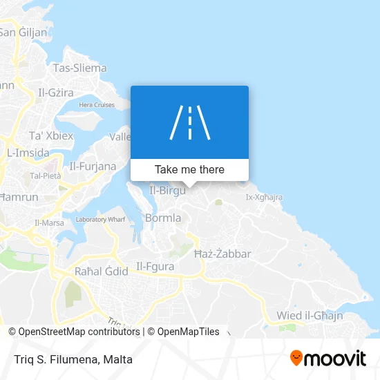 Triq S. Filumena map