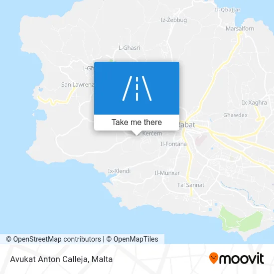 Avukat Anton Calleja map