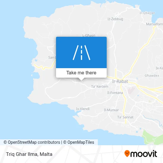 Triq Ghar Ilma map
