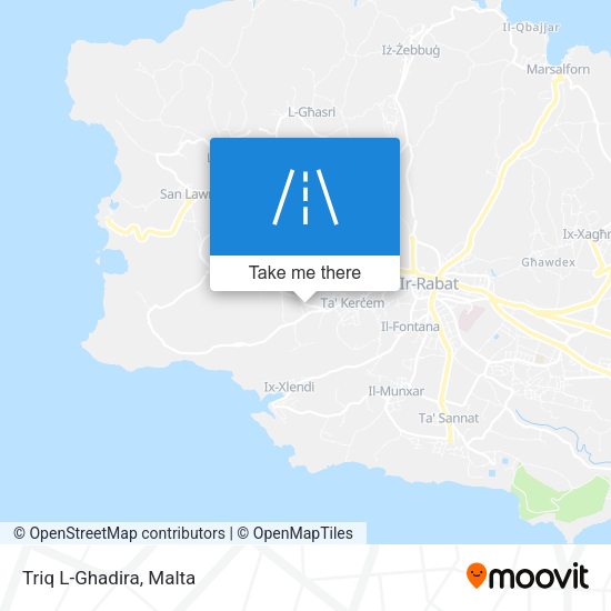 Triq L-Ghadira map