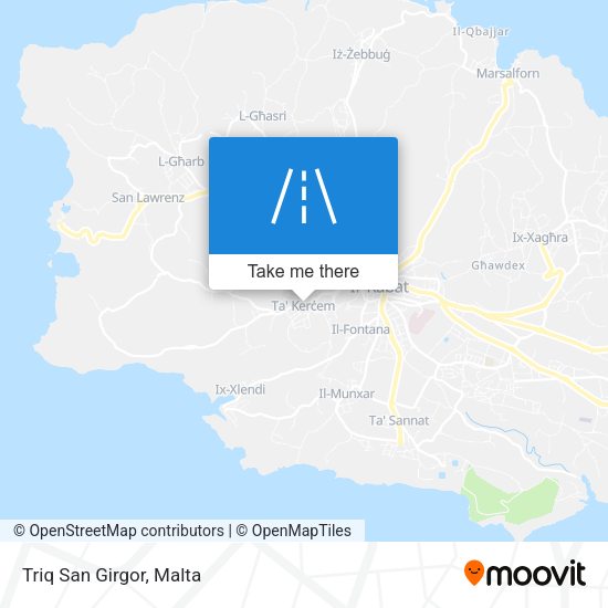 Triq San Girgor map