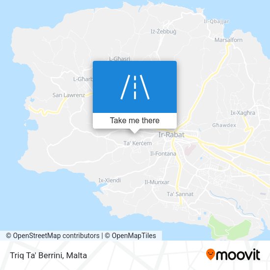 Triq Ta' Berrini map