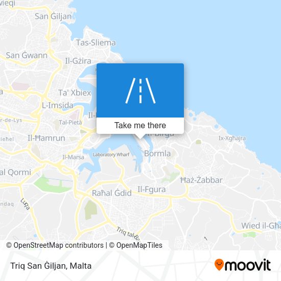 Triq San Ġiljan map