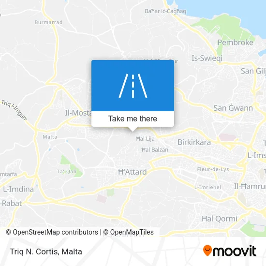 Triq N. Cortis map