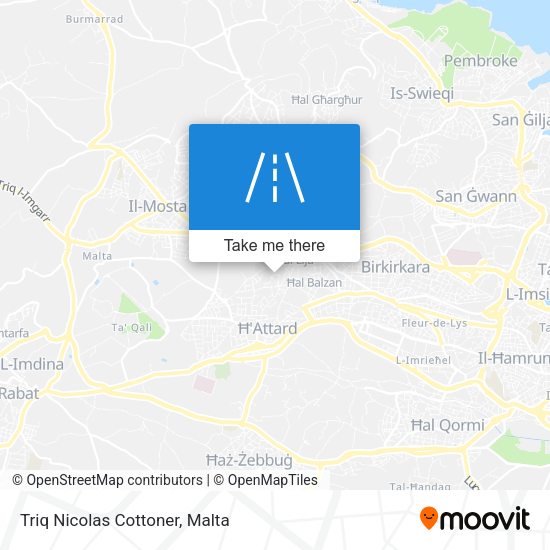 Triq Nicolas Cottoner map