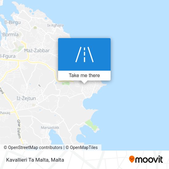 Kavallieri Ta Malta map