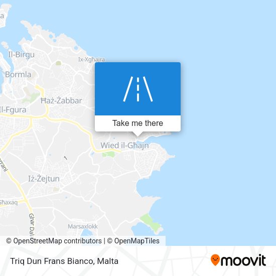 Triq Dun Frans Bianco map