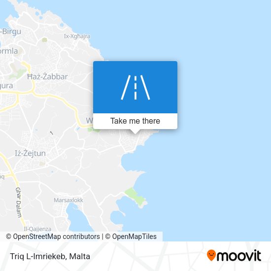 Triq L-Imriekeb map