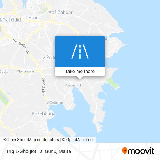 Triq L-Għoljiet Ta' Gunu map