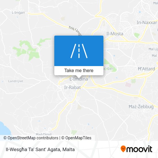 Il-Wesgħa Ta' Sant' Agata map